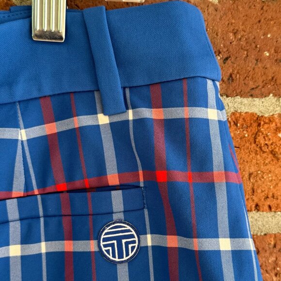 Tory Sport Plaid Golf Skort | Blue Red White Preppy | Women’s L - Picture 2 of 10